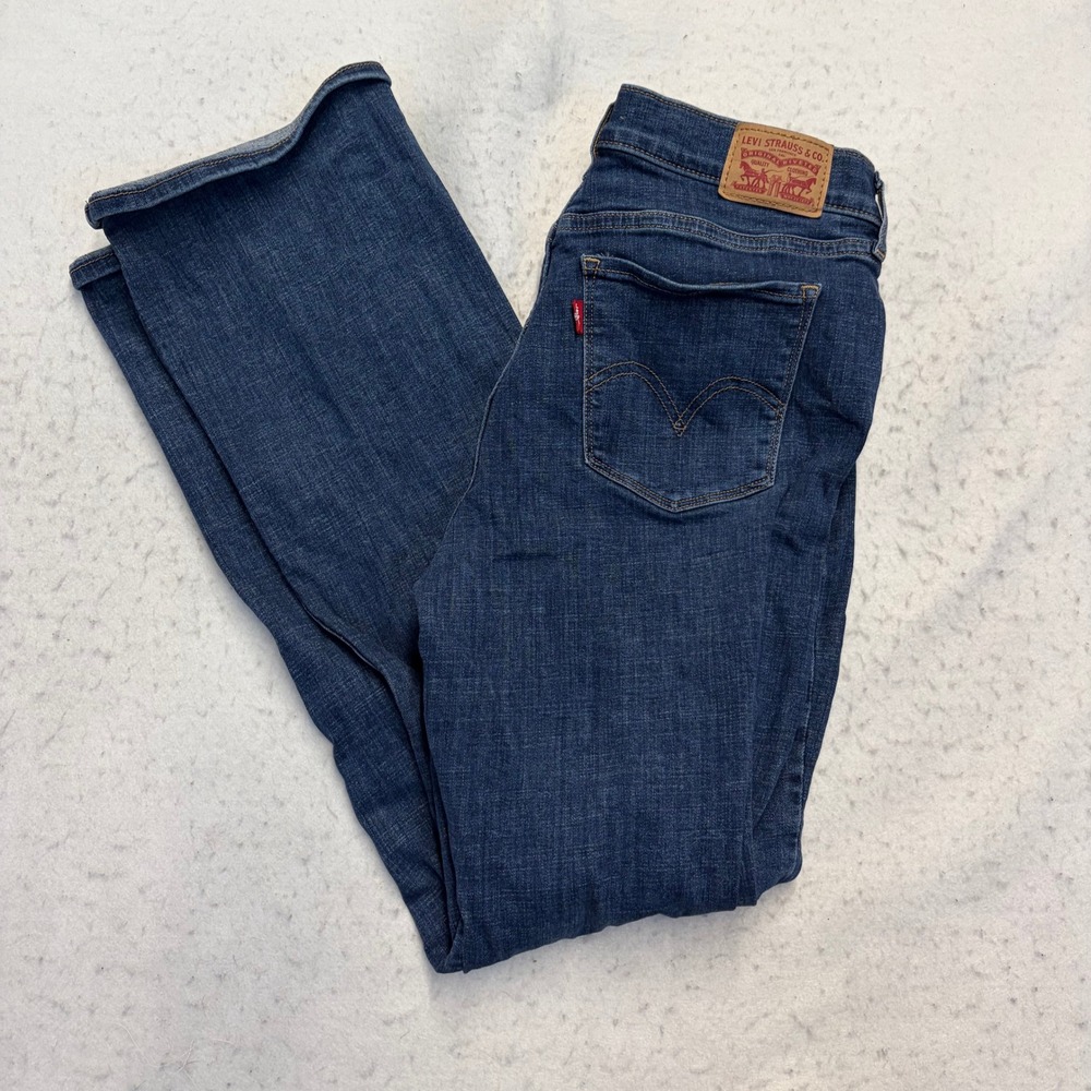 Levi's Classic Bootcut Jeans Womens 8 Blue Denim Mid Rise Stretch
